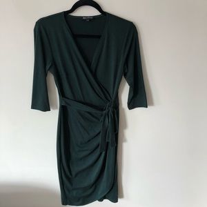 Faux wrap dress